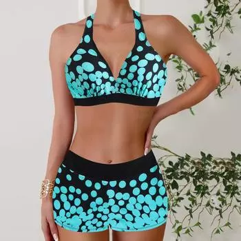 Сексуальные бикини Push Up Bikinis High Cut Женские купальники Купальник для женщин Купальные костюмы Пляжная одежда Купальный костюм Biquini XS синий