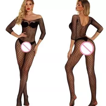 Сексуальные боди с вырезами Экзотические колготки с открытой спиной Нижнее белье Тедди Babydoll Ажурные колготки Женское нижнее белье Боди XXS