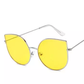 Сексуальные большие винтажные солнцезащитные очки «кошачий глаз», женские красные, черные солнцезащитные очки, женские солнцезащитные очки «кошачий глаз» в стиле ретро