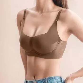 Сексуальные бюстгальтеры пуш-ап, французское женское нижнее белье без косточек, женский бюстгальтер без косточек, бесшовное нижнее белье, женский комфортный бюстгальтер S чёрный