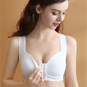 Сексуальные бюстгальтеры с застежкой спереди для женщин, нижнее белье больших размеров, бесшовный бюстгальтер пуш-ап, жилет, топ, сексуальный бюстгальтер XL