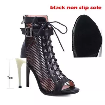 Сексуальные черные тонкие женские сексуальные туфли на шпильках на высоком каблуке женские сапоги на высоком каблуке туфли на каблуках для латиноамериканских танцев бальные танцы 35