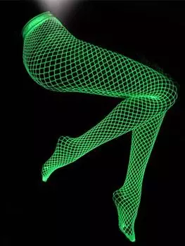 Сексуальные чулки сетчатые флуоресцентные песчаные пляжные стриптизерши сетчатые носки колготки ролевые игры нижнее белье сетчатые высокие обтягивающие женские удобные уличные