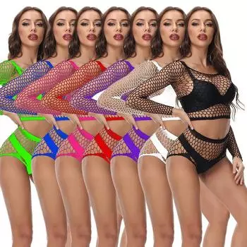 Сексуальные чулки женское белье сетчатая юбка на бедрах ночное белье