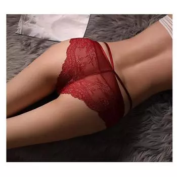 Сексуальные дышащие кружевные трусики с вырезами, очаровательные трусики большого размера с низкой посадкой для женщин S
