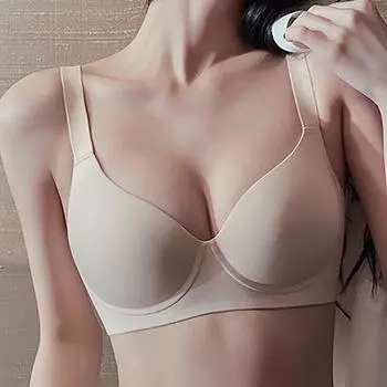 Сексуальные глубокие U-образные бюстгальтеры для женщин Push Up нижнее белье бесшовный бюстгальтер с открытой спиной и глубоким вырезом нижнее белье женское нижнее белье 36 бежевый