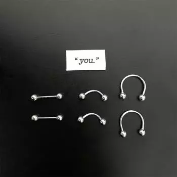 сексуальные и холодные, серьги-гвоздики в форме полумесяца, изысканные и модные серьги, новые модели. 999 silver