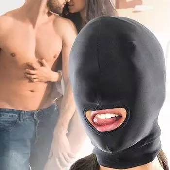 Сексуальные игрушки Фетиш с открытым ртом, капюшоном, крышкой, черными играми для взрослых, продуктом для здоровья