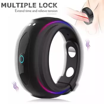 Сексуальные игрушки Кольцо на член Вибратор Регулируемое кольцо на пенис Секс-инструмент для мужчин Задержка эякуляции Клетка целомудрия Секс-игрушки для взрослых мужчин 18 C-Ordinary Ring