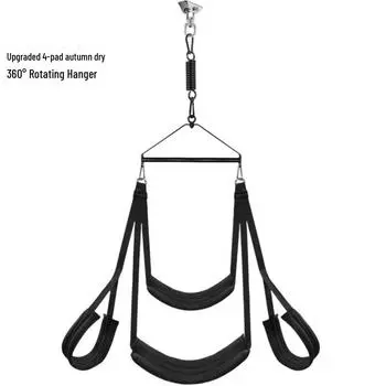 Сексуальные качели с леопардовым принтом и 4 подушечками - Игрушки для флирта и взрослых пар Hanging Belt