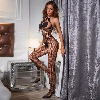 Сексуальные колготки в сеточку для полных женщин, эластичные чулки с кружевными подвязками больших размеров, большие размеры one size