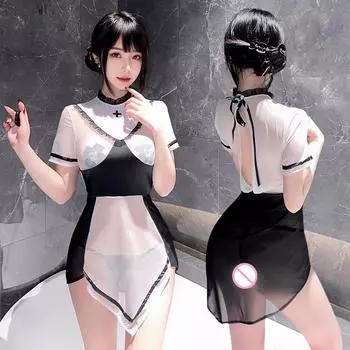 Сексуальные костюмы для косплея монахини для женщин, униформа медсестры, эротическое белье, платья, наряды на Хэллоуин для взрослых, секс-порно, ролевая игра, одежда One Size