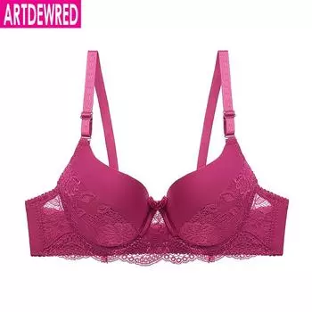 Сексуальные кружевные бюстгальтеры для женщин Регулируемый ультратонкий бюстгальтер без подкладки на косточках Женский бюстгальтер с бантом и цветочным принтом Bralette 36A белый