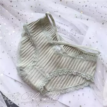 Сексуальные милые трусики, кружевные трусы с нитью и низкой посадкой, женское нижнее белье One Size белый