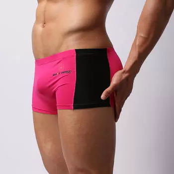 Сексуальные мужские плавки шорты для плавания S чёрный