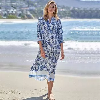 Сексуальные накидки на бикини, белая туника, повседневное летнее пляжное платье, элегантное женское пляжное платье больших размеров, купальный костюм, накидка Q1264 синий