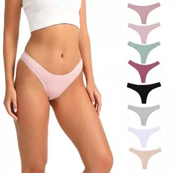Сексуальные нити хлопковые стринги дышащее хлопковое нижнее белье для женщин S