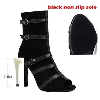 Сексуальные новые женские туфли на каблуках со шнуровкой, туфли на шпильках, женские туфли для джазовых танцев, замшевая подошва для помещений, настраиваемые латинские танцы, большие размеры 35