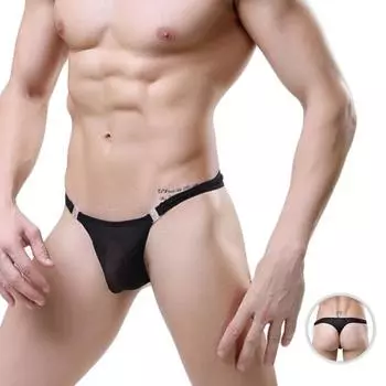 Сексуальные однотонные стринги с низкой посадкой, простые стринги с Т-образной спинкой, блузка, трусы, стринги, бикини, нижнее белье, мужские стринги для мужчин One Size