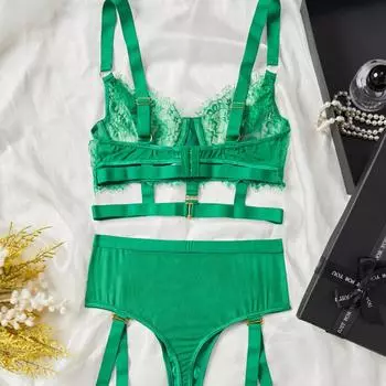 Сексуальные подтяжки кружева соблазнительная пижама сексуальный стальной держатель сбор униформа соблазнительный костюм прямые волосы S