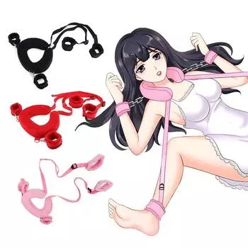 Сексуальные ремни для взрослых, комплект для ограничения кровати БДСМ, запястья и ноги, ремень для ограничения рук и ног, поддержка сексуальной позы, секс-игрушки SM