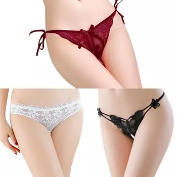Сексуальные сексуальные экстремальные сексуальные открытые перфорированные стринги бабочка набор из 3 K [Tobewell] женские шорты, женское белье, женское белье, Т-образная спинка, нижнее белье, женские, промежность,