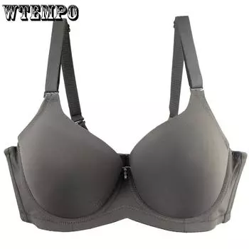 Сексуальные тонкие бюстгальтеры с полной чашкой для женщин, нижнее белье больших размеров, бежевое, черное, серое, розовое, красное белье 36/80D розовый