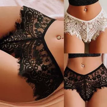 Сексуальные трусики с нежной жаккардовой текстурой, дышащие, легкие, прозрачные трусы для дома S