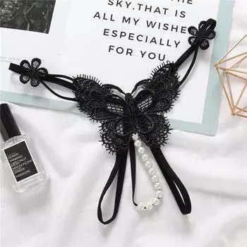 Сексуальные трусики-стринги с жемчугом Сексуальное женское белье для женщин Порно кружевные костюмы Бэбидоллы Сорочки Эротическое нижнее белье Парный магазин инструментов One Size