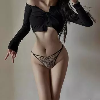 Сексуальные трусики стринги Сексуальные женские трусики бикини сексуальные прозрачные кружевные стринги и стринги one size