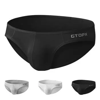 Сексуальные трусы с низкой талией Мужское нижнее белье Высокая эластичность L