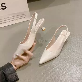 Сексуальные туфли на шпильках, женские босоножки для вечеринок, летние женские дизайнерские босоножки с острым носком, модные босоножки на высоком каблуке, удобные туфли-лодочки, серебристые 37