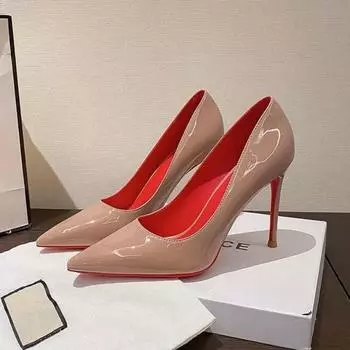Сексуальные туфли на высоком каблуке с красной подошвой для женщин 7-9 см на шпильке с острым носком для женщин, для ночного клуба, выпускного вечера, вечеринки, Zapatos De Mujer 35