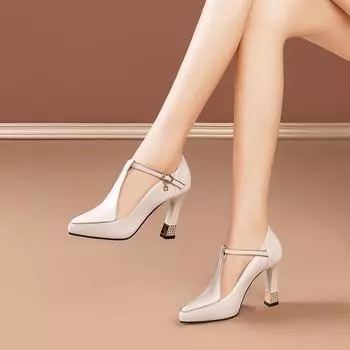 Сексуальные туфли на высоком каблуке, женские сандалии с острым носком, летнее модное платье, элегантные туфли, трендовая платформа 43 белый