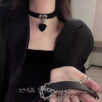 Сексуальные украшения любовь шея цепь ошейник ошейник секс тяга веревка шейный ремешок ниша ожерелье косплей sm настроение чёрный