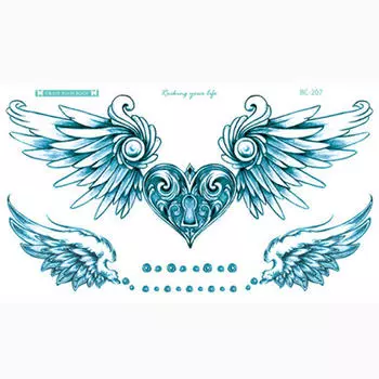 Сексуальные водонепроницаемые временные татуировки, флэш-тело, грудина, задняя краска, цветы, наклейки One Size