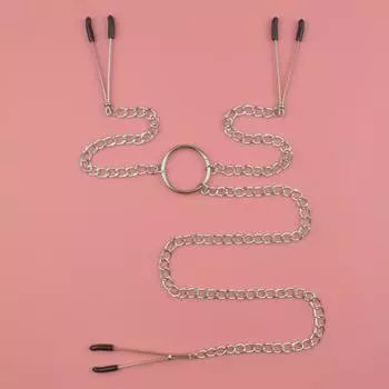Сексуальные зажимы для сосков груди с длинной цепочкой, стимулирующие молоко, экзотическая игрушка