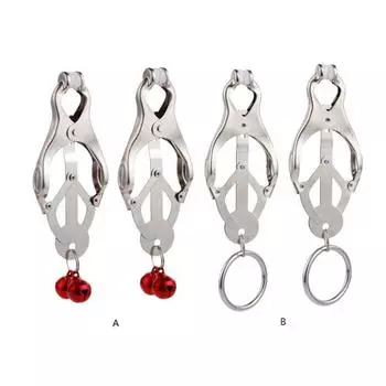 Сексуальные зажимы для сосков, металлический колокольчик, женская секс-игрушка для взрослых, игры, дразнящие продукты