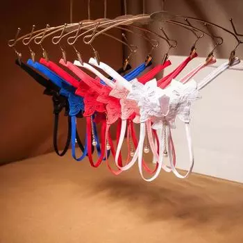 Сексуальные женщины с открытой промежностью, полые прозрачные стринги с вышивкой, нижнее белье