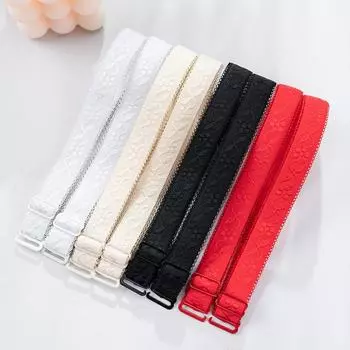 Сексуальные женские нескользящие бретели для бюстгальтера, аксессуары для женских бюстгальтеров, невидимые эластичные бретельки для бюстгальтера с двойными плечами One Size