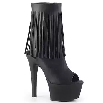 Сексуальные женские сапоги с открытым носком для девушек, туфли для ночного клуба, сапоги на высоком каблуке, плиссированные лакированные кожаные туфли на тонком каблуке с застежкой-молнией, большие размеры 34 чёрный