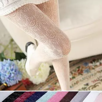 Сексуальные женские сетчатые колготки, чулки с резьбой, женские колготки, кружевные женские шелковые чулки, узкие женские с татуировкой Collant Femme красный