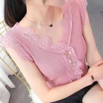 Сексуальные женские топы, модные женские топы, майки, вязаный однотонный вязаный жилет из ледяного шелка M чёрный