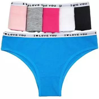 Сексуальные женские трусики-бикини, хлопковые трусы, женское нижнее белье, нижнее белье с низкой талией, трусы для девочек, 6 шт./лот M