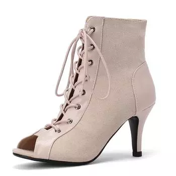 Сексуальные женские туфли на каблуке-шпильке, туфли на каблуке для латинских танцев, черные летние женские сапоги для латинских вечеринок, бальных танцев 35