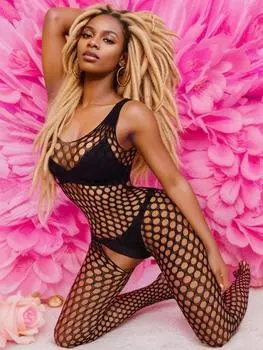 Сексуальный ажурный рыболовный сетчатый комбинезон для женщин, эротическое обтягивающее нижнее белье, цельные чулки для всего тела, одежда для женщин, сексуальный сетчатый комбинезон XXS