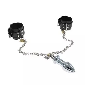 Сексуальный браслет, стирать, анальная пробка, костюм, тренировочный костюм для секс-игрушек, товары для взрослых, прямые волосы B Style1Lock/Suit