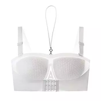 Сексуальный бюстгальтер без бретелек, нижнее белье больших размеров, бесшовный бюстгальтер с застежкой спереди, пуш-ап, нескользящий бюстгальтер, многофункциональное женское нижнее белье M-6XL M белый