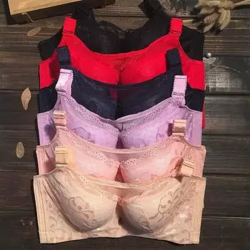 Сексуальный бюстгальтер большого размера с полной чашкой, собранное нижнее белье, женское антибликовое тонкое сечение для увеличения бюстгальтера 38/85C