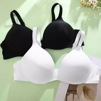 Сексуальный бюстгальтер с глубоким V-образным вырезом для женщин, нижнее белье пуш-ап, удобный спортивный топ без бретелек, бюстгальтеры, женское нижнее белье S-XL 34/75B белый